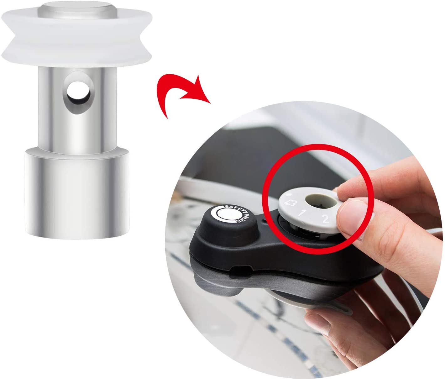 5pcs Float Valve Instant Pot Steam Valve Universal Replacement Floater Sealer for Pressure Cookers XL YBD60-100 PPC780 PPC770.