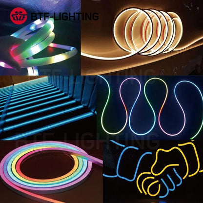 SK6812RGBW LED Neon Rope Tube WS2811 WS2812B WS2813 Flexible LED Strip Light Silica Gel Soft Lamp Tube 1m - 5m IP67 Waterproof.