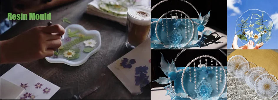 Three-Layer Fruit Dish Epoxy Resin Mold Tea Tray Silicone Molds Storage Tray Mould For DIY UV Resin Coaster Accessories.