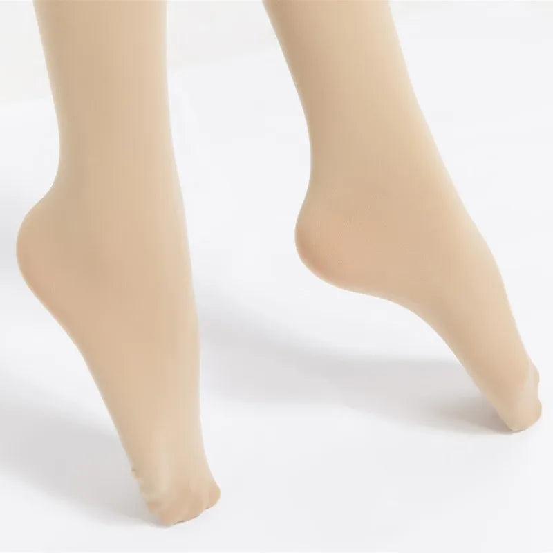 DOIAESKV Women Tights Plus Size 120D Autumn Winter Warm Pantyhose Crotchless High Waist Female Stretchy Slim Skinny Open Tights