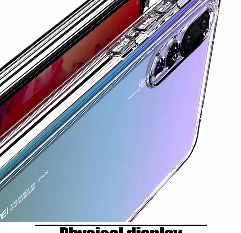 Luxury Soft Case For Huawei P20 P30 Lite Pro Protective Transparent Case Mate 20 30 Lite Honor 20 Lite pro Silicone Back Cover.