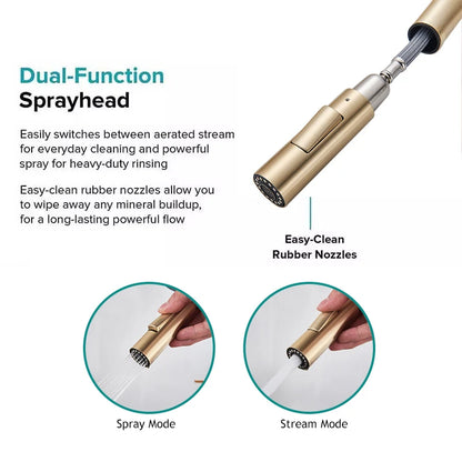 Pull Out Touch Sensor Kitchen Faucet 360 Rotation Smart Kitchen Faucet Sensor Tap Faucet Single Handle Mixer Tap