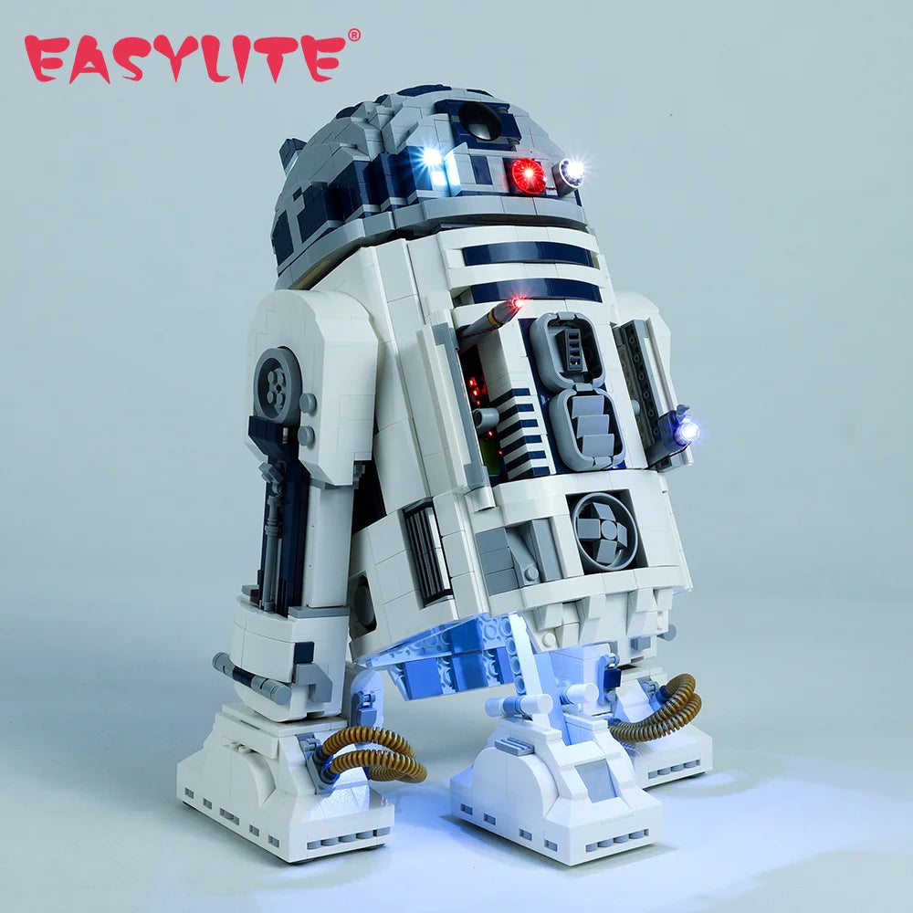 EASYLITE LED Lighting Set For 75308 Star R2-D2 Robot Building Blocks Collectible DIY Toys Not Include Bricks Only Light Kit.