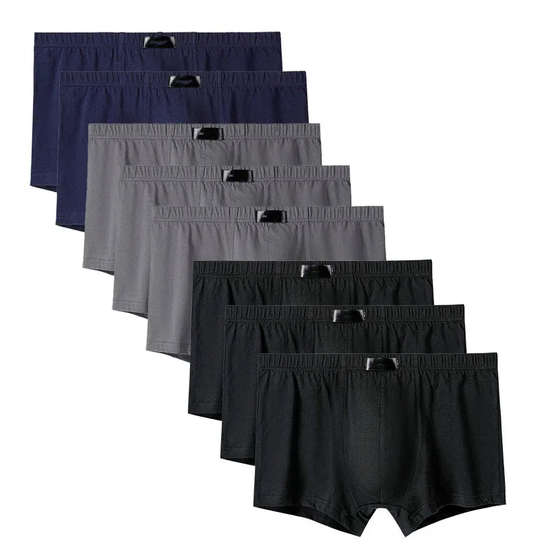 8PCS Herrenhöschen Man Undrewear Boxershorts Herren Innen Atmungsaktiv Große Größe 100% Baumwolle