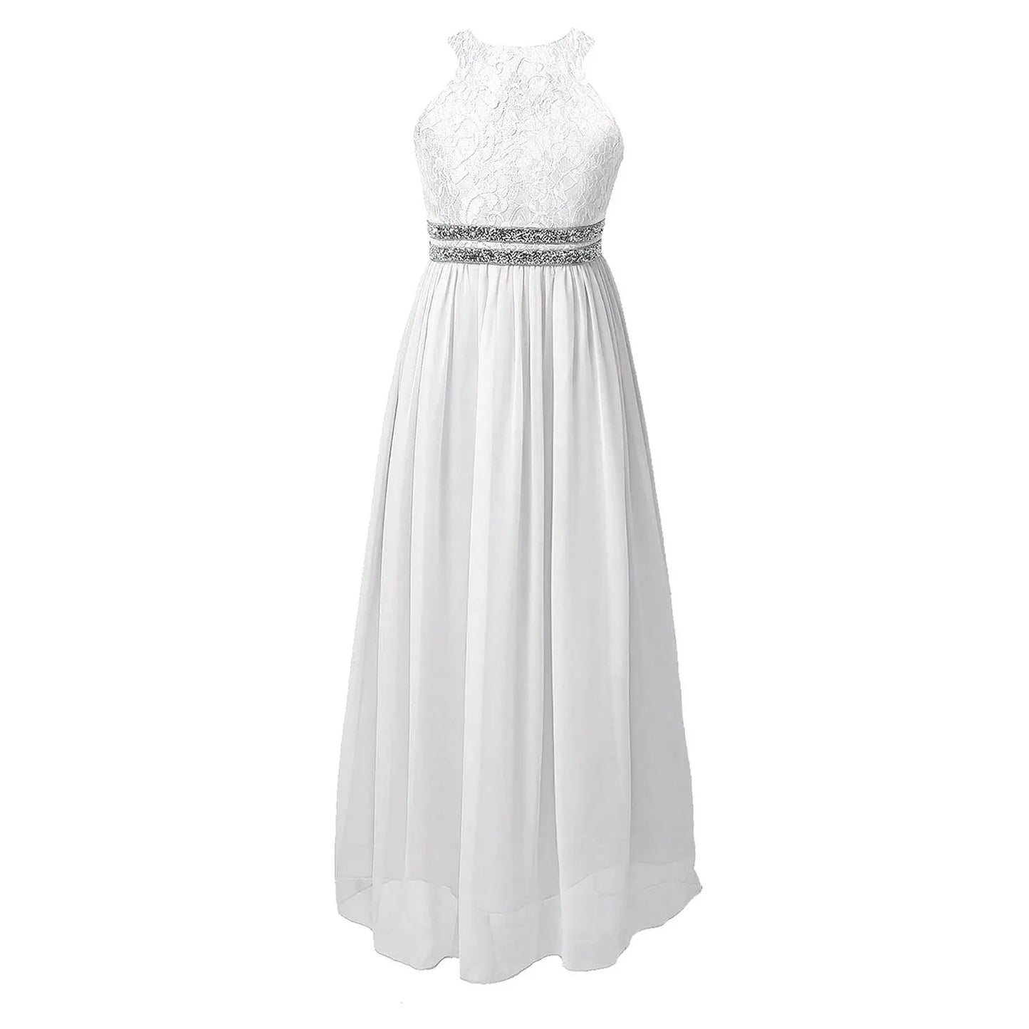 Iiniim Teen Mädchen Ärmellose Pailletten Floral Spitze Glänzenden Kleid Vestido de festa für Hochzeit Formale Geburtstag Party Sommer Kleider