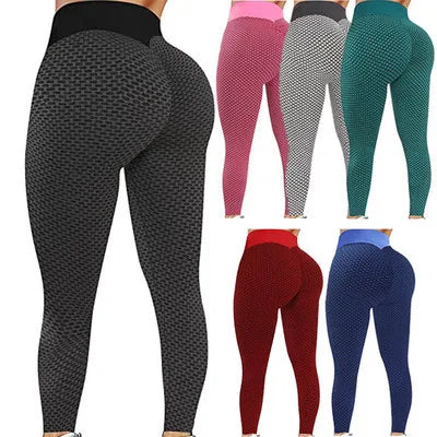 Wholesale Sexy Women Solid Butt Lifting High Waist Workout Gym Fitness Yoga Pants Tik Tok Tiktok Leggings.