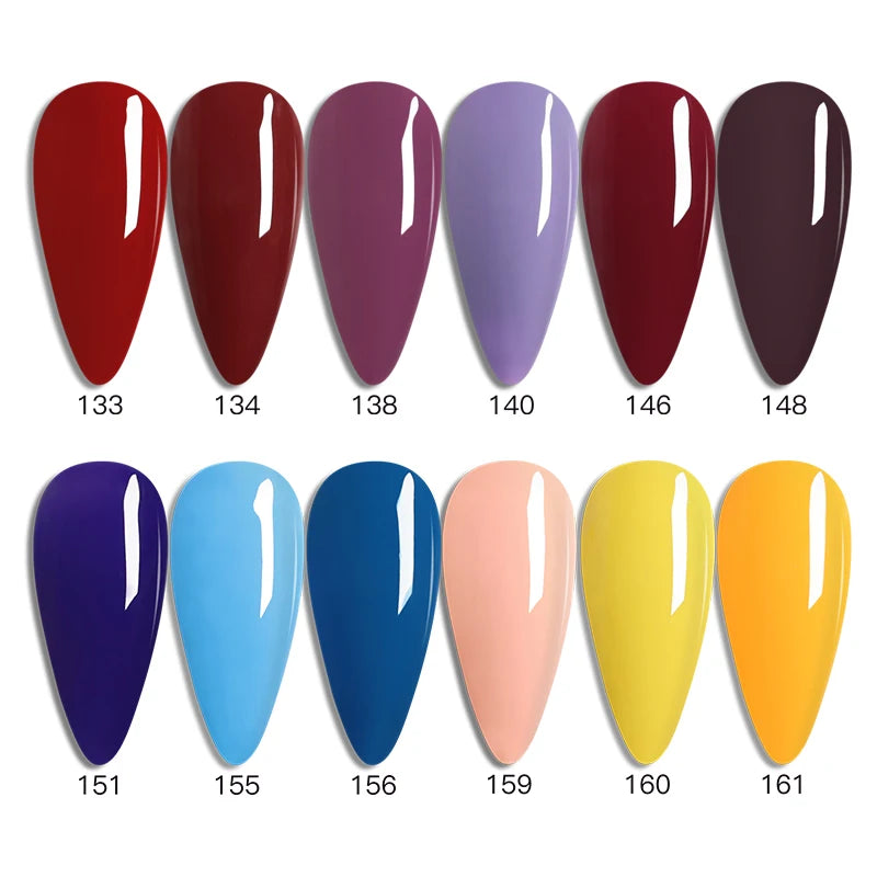 Ibdgel 12 Colors 15ML Nail Gel Polish Nail Accessories Semi-permanent Varnish Nail Art Nail Soak Off LED UV Gel Nail Venalisa.