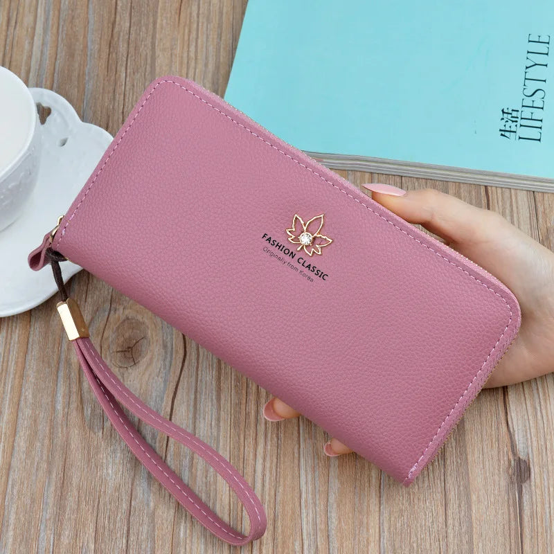 New Trends Wallets Women Luxury Brand Design Long Wallet Zipper Purses Female Short Coin Purse Credit Card Holder