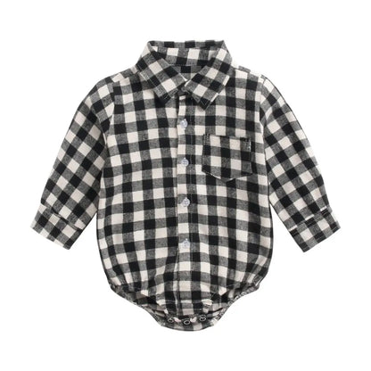 Sanlutoz Plaid Baumwolle Baby Jungen Bodys Langarm Baby Kleidung Mode Neugeborenen Body für Jungen