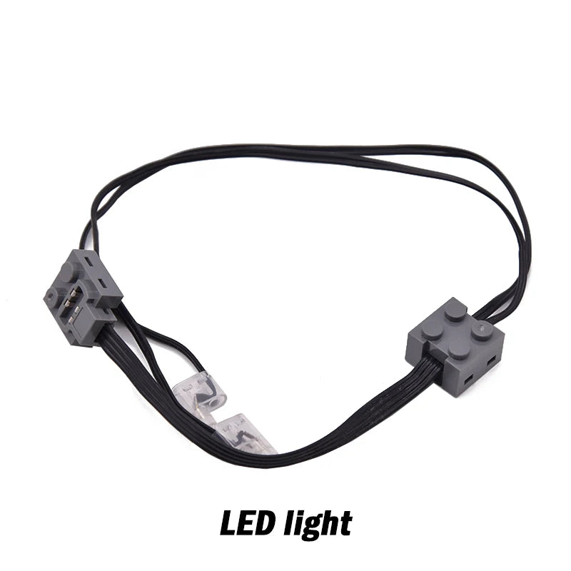 High-tech Power Function Extension Wire Servo Train Motor IR Remote Control Receiver Battery Box Parts For DIY Car Truck.