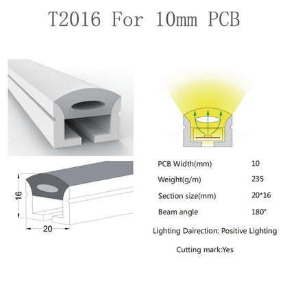 LED Silicone Tube Flexible Neon Soft Lights For SK6812 WS2812B WS2811 DIY Christmas Holiday Decoration Strip Light Tape Rope