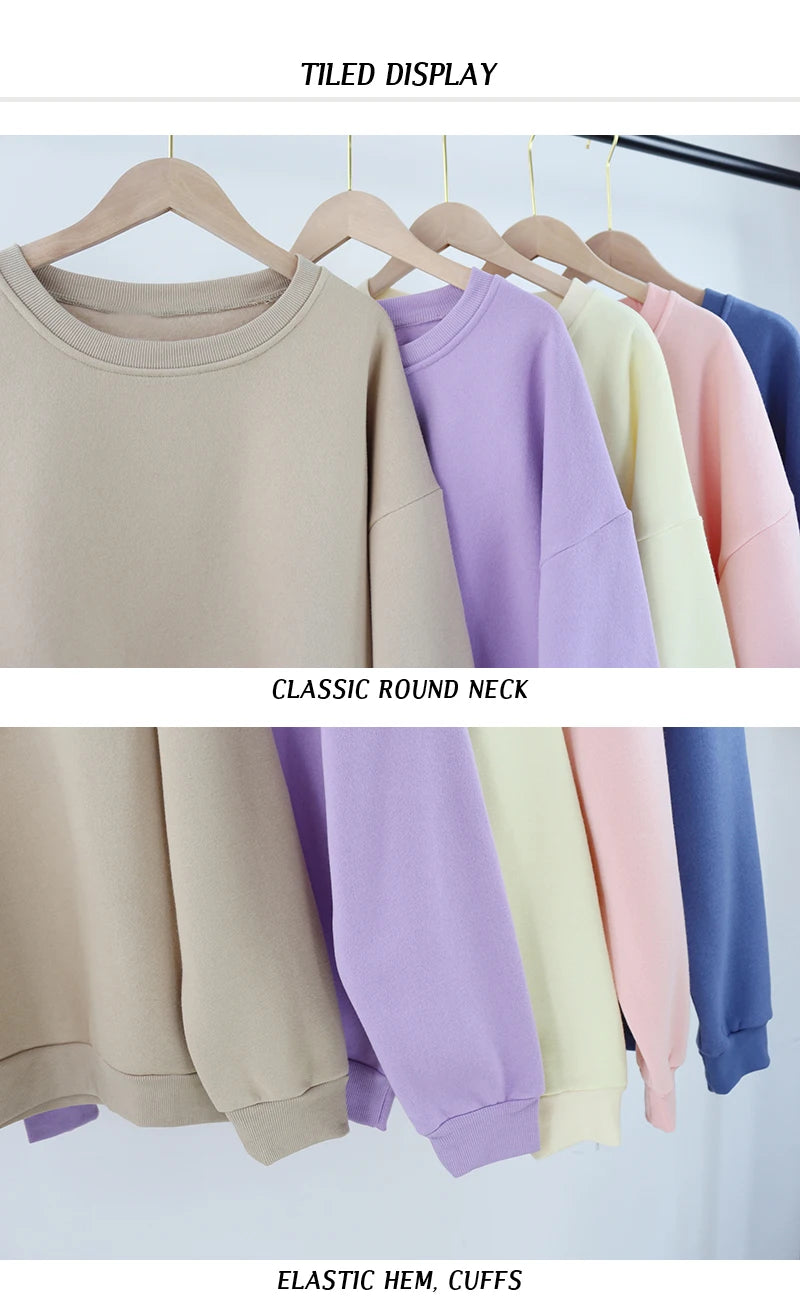 Spring autumn 2 Piece Set Women Casual Round Neck Long Sleeve Hoodies High Waist sweatpants Tracksuit Women workout sportswear.