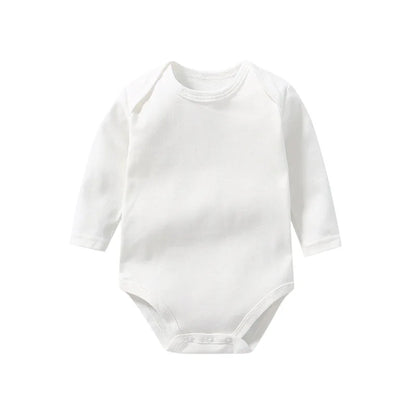 Winter Herbst Baumwolle Baby Strampler Weiß Langarm Bodys für Kind Baby Mädchen Jungen Kleidung.