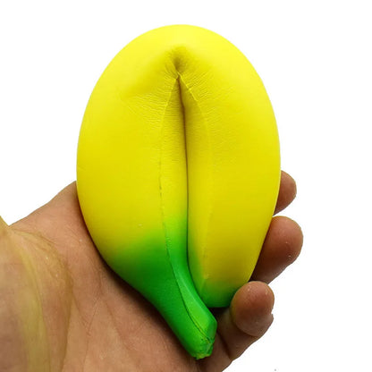 Anti-stress Squishy Banana Toys Slow Rising Jumbo Squishy Fruit Squeeze Toy Funny Stress Reliever Reduce Pressure Prop.