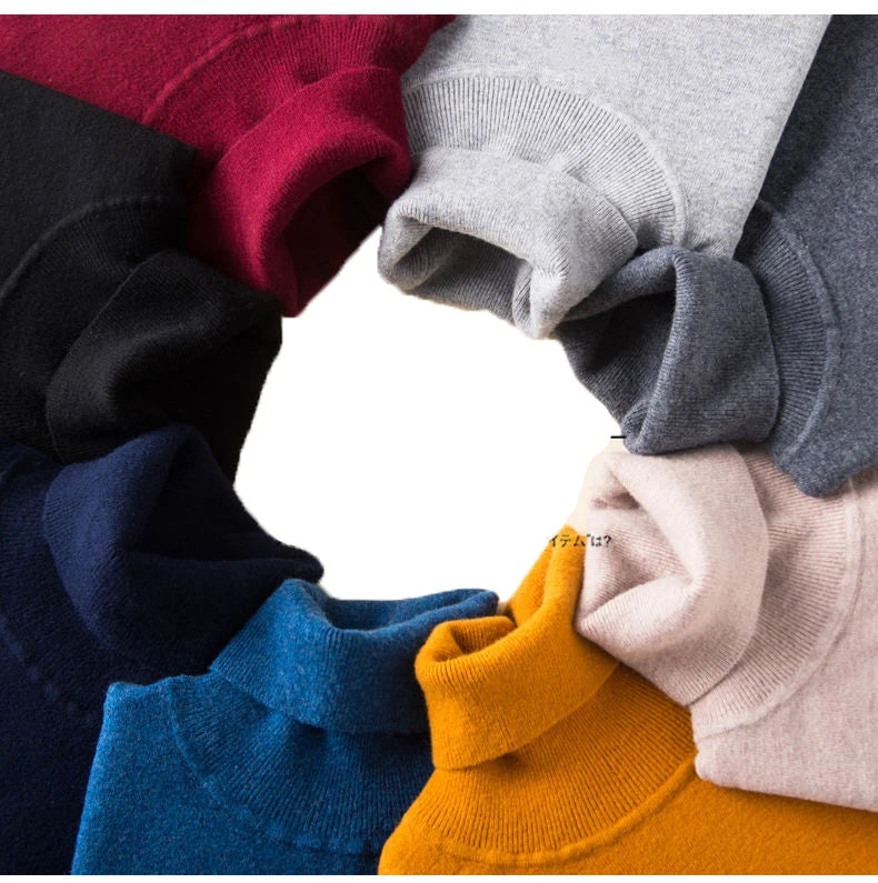 Cashmere turtleneck men sweater 2023 autumn winter jumper clothes ropa hombre pull homme hiver pullover men turtle neck sweaters.