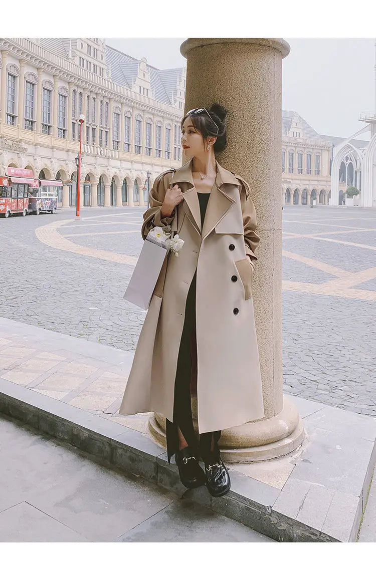 Graben Frauen S-3XL Design Patchwork Kleidung Outwear Alle-spiel Stilvolle Beliebte Neueste Weibliche Herbst Ins Mode Femme Einfache Gemütliche.