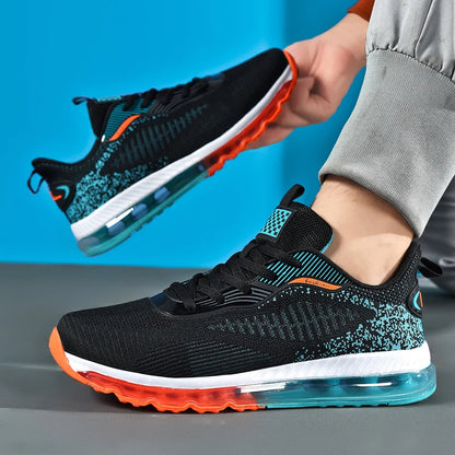 Breathable Quality Unique Light Outdoor Fashion Sneakers Weight Men Sport Air Cushion Running Casual Walking Shoes.