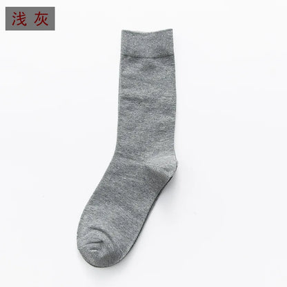 5Pairs New High Quality Business Casual Men Socks Black Men's Dress Long Socks Autumn Keep Warm Colorful Full Happy Socks Male