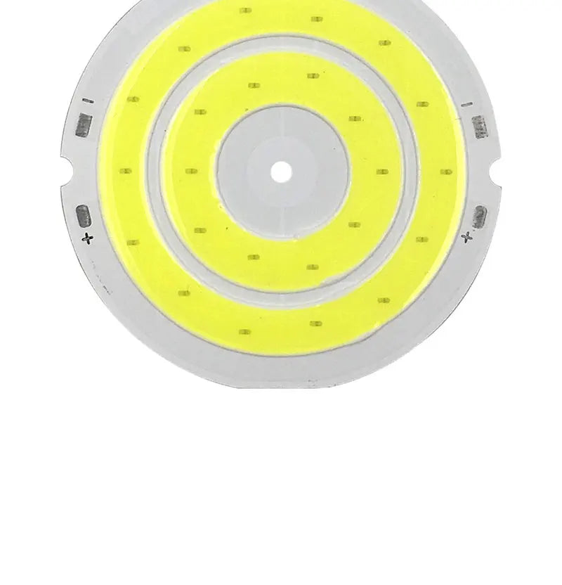 3V LED-Licht, 50 mm Durchmesser, runder COB-Chip, Doppelring-LED-Lampe, 3,7 V, 5W LED-Birne für DIY-Arbeitsscheinwerfer, Hausdekor-Beleuchtung.