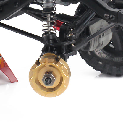 INJORA Heavy Brass Counterweight Portal Drive Housing Bumper Holder Axle Mount for RC Crawler TRX4 TRX-4 TRX6 Upgrade Parts