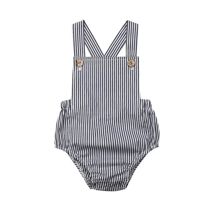 11 farbe Neugeborene Jungen Mädchen Body Sommer Taste Overall Striped Beiläufige Sleeveless Backless Solide Outfits Kleidung