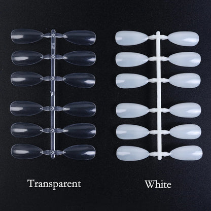 120pcs Fake Nail Tips For Display Palette Oval Almond Acrylic Nails Forms Color Chart Manicure Practice Nail Equipment.