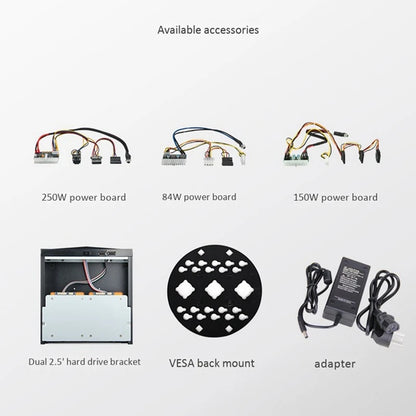 RGEEK ITX Computer Case M06 Mini Desktop Case Convenience PC Case can install 2.5 inch HD Suppor 17x17cm Motherboard.