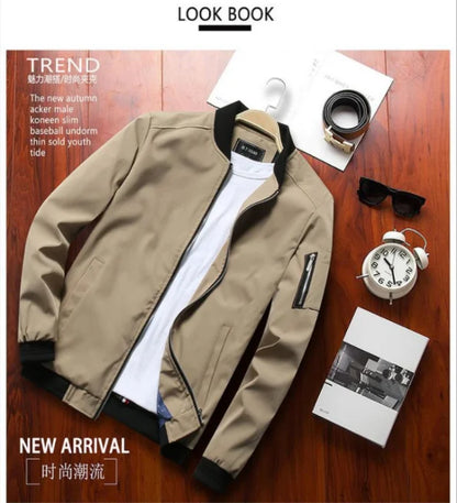 Liu Ming Autumn Winter Men Casual Streetwear Hip Hop Plus Size Zipper Bomber Jacket Coat.