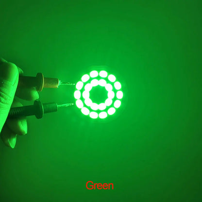 3V LED-Licht, 50 mm Durchmesser, runder COB-Chip, Doppelring-LED-Lampe, 3,7 V, 5W LED-Birne für DIY-Arbeitsscheinwerfer, Hausdekor-Beleuchtung.