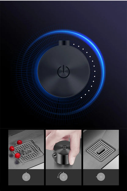 ASRAS New Nanometer Kitchen Sink Handmade Sink 4mm Thickness 240mm Depth Large Size Single Kitchen Sink With Drain Plate Sinks