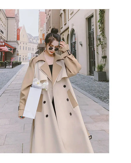 Graben Frauen S-3XL Design Patchwork Kleidung Outwear Alle-spiel Stilvolle Beliebte Neueste Weibliche Herbst Ins Mode Femme Einfache Gemütliche