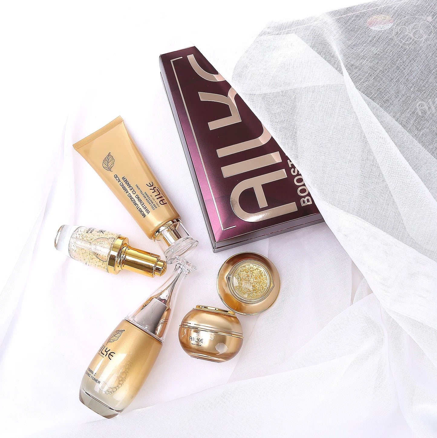 AILKE cosmetics facial skin care sets moisturizing whitening sleeping women beauty wrinkle cream face products female Wholesale.