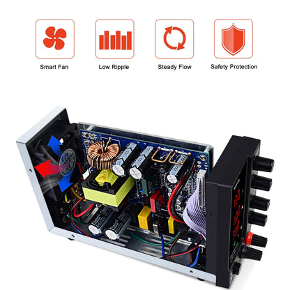 Adjustable DC Power Supply 30V 10A Voltage Regulator LED Digital lab Stabilizer Switching DC Power 60V 5A Bench Source 120V 3A.