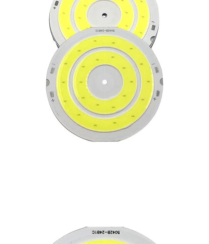 3V LED-Licht, 50 mm Durchmesser, runder COB-Chip, Doppelring-LED-Lampe, 3,7 V, 5W LED-Birne für DIY-Arbeitsscheinwerfer, Hausdekor-Beleuchtung.