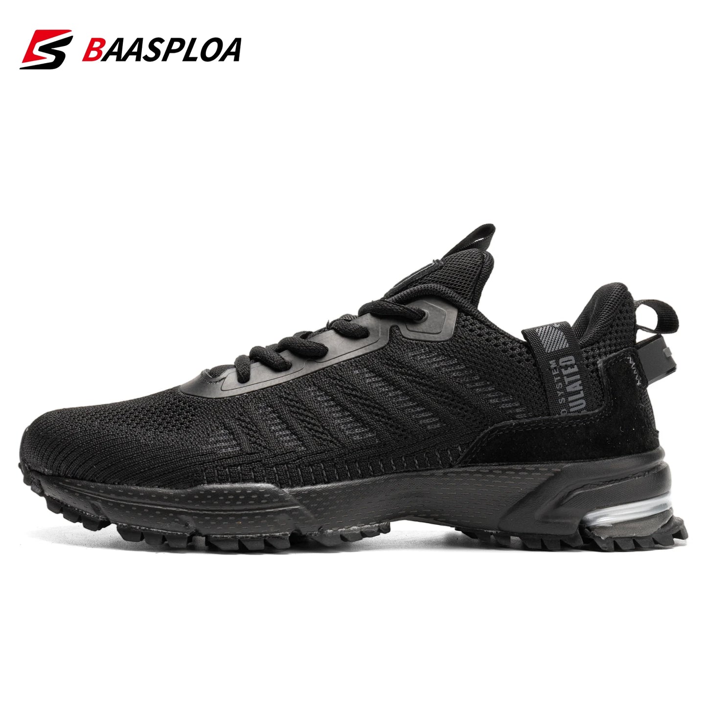 Men's Running Shoes Baasploa Male Sneakers Shoes Breathable Mesh Outdoor Grass Walking Gym Shoes For Men Plus Size 41-50