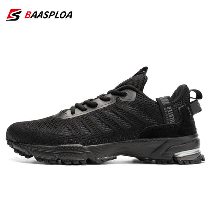 Men's Running Shoes Baasploa Male Sneakers Shoes Breathable Mesh Outdoor Grass Walking Gym Shoes For Men Plus Size 41-50