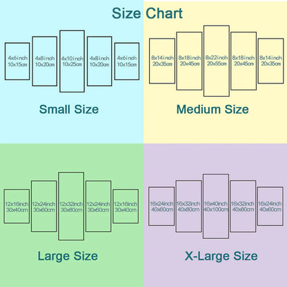 5 Panel Wall Art Home Decor Canvas Painting Modern Islamic Religion HD Pictures for Living Room Decoration Posters and Prints.