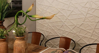 4pcs 50x50cm 3D wall panel Geometric lines 3D wall sticker wallpaper mural diamond design decor tile 3d mold 90's aesthetic room