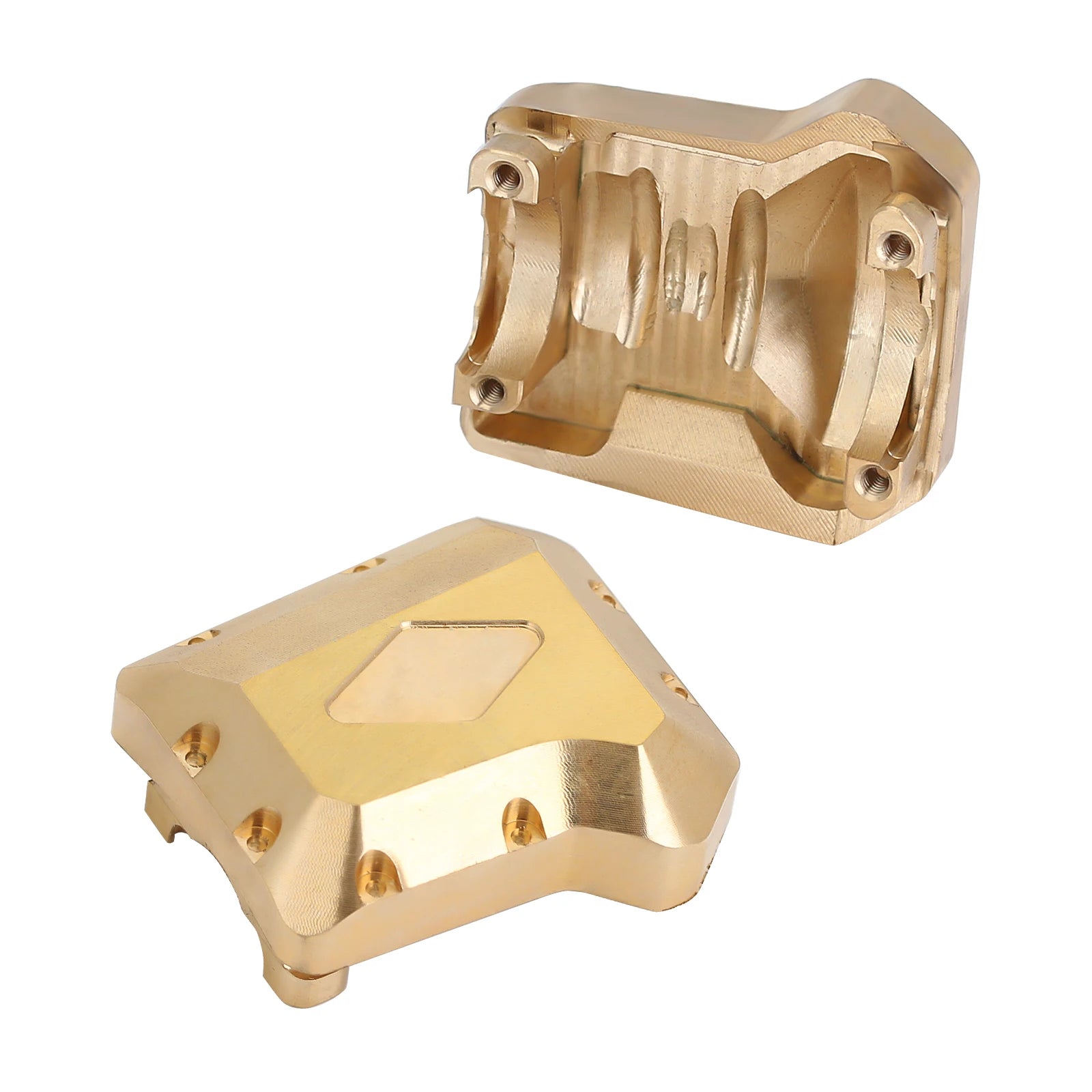 INJORA Heavy Brass Counterweight Portal Drive Housing Bumper Holder Axle Mount for RC Crawler TRX4 TRX-4 TRX6 Upgrade Parts.