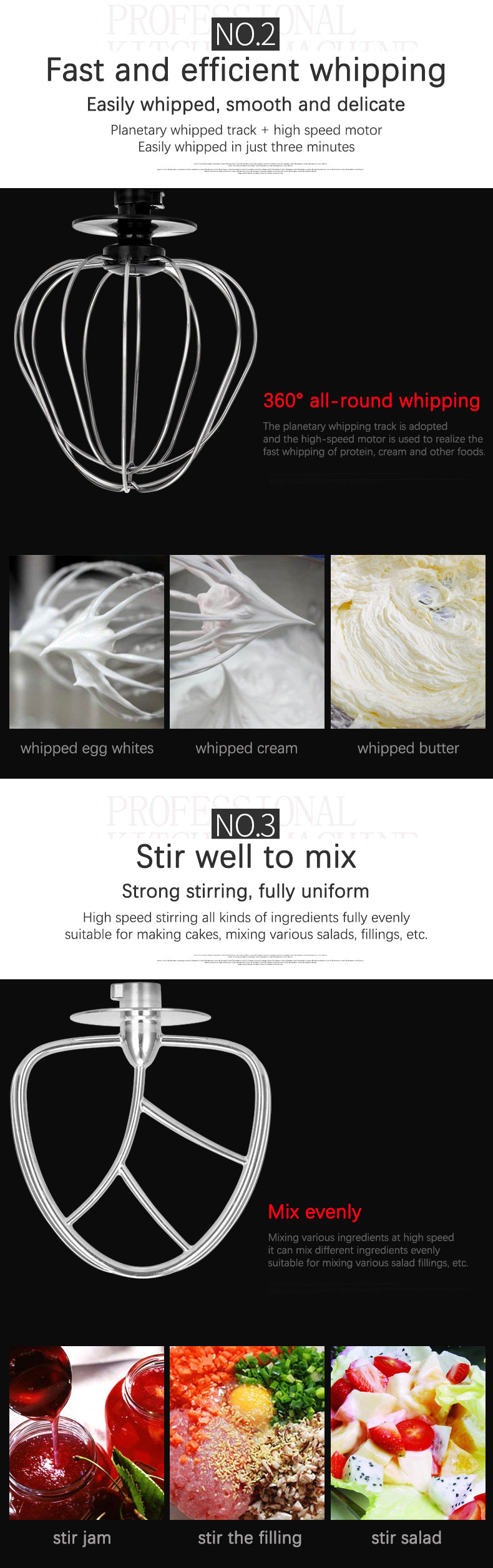 AC220-240V 50-60HZ 600W POWER 4L bowl Powerful home use mini food mixer hand mixer stand mixer Polupar Dough Cream Mixer muliuse.