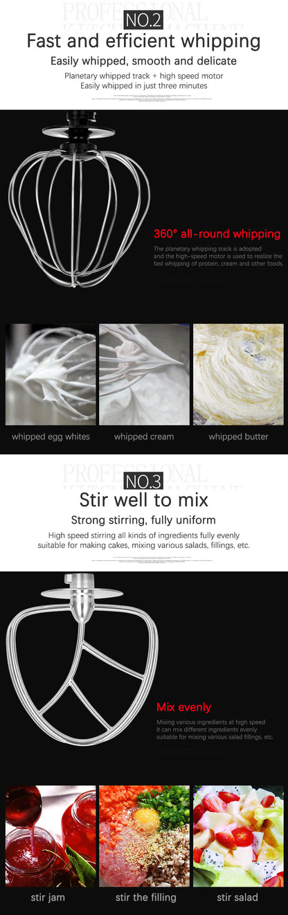 AC220-240V 50-60HZ 600W POWER 4L bowl Powerful home use mini food mixer hand mixer stand mixer Polupar Dough Cream Mixer muliuse.