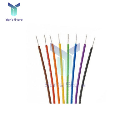250M 30AWG Wire Cable 8 Color PCB Soldering Fly Iine 0.55mm Breadboard Jumper Colored Insulation Wrap Cable Tinned Pure Copper.