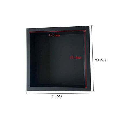 Schwarzer Aufbewahrungsschrank für Badezimmer, verdeckter integrierter Wandschrank, Nische, Edelstahl, Hotel-Wandschrank, Toilette