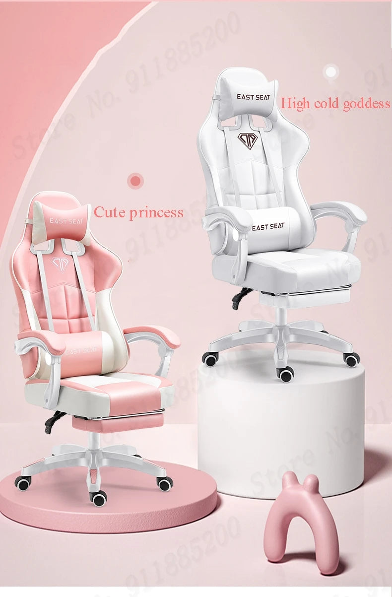 Mode Neue Rosa Computer Stuhl Office Home Mädchen Schlafzimmer Lift Stuhl Rotierenden Gaming Stuhl Anker Live-Spiel Stuhl Liege