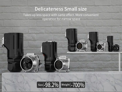 CNLINKO LP12 2~8 Pin Circular Connector with 1 Meter Cable Assemblies IP68 Waterproof Outdoor Industrial Electrical Connector.