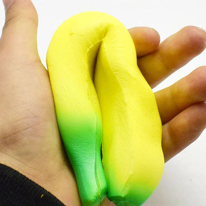 Anti-stress Squishy Banana Toys Slow Rising Jumbo Squishy Fruit Squeeze Toy Funny Stress Reliever Reduce Pressure Prop.