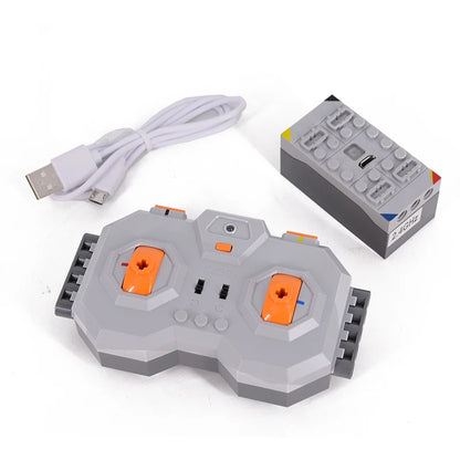 High-tech Power Function Extension Wire Servo Train Motor IR Remote Control Receiver Battery Box Parts For DIY Car Truck.