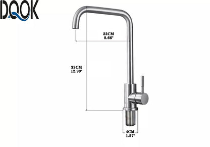 Black Kitchen Faucet Stainless Steel Kitchen Mixer Single Handle Single Hole Kitchen Faucet Brushed Nickle Mixer Sink Tap