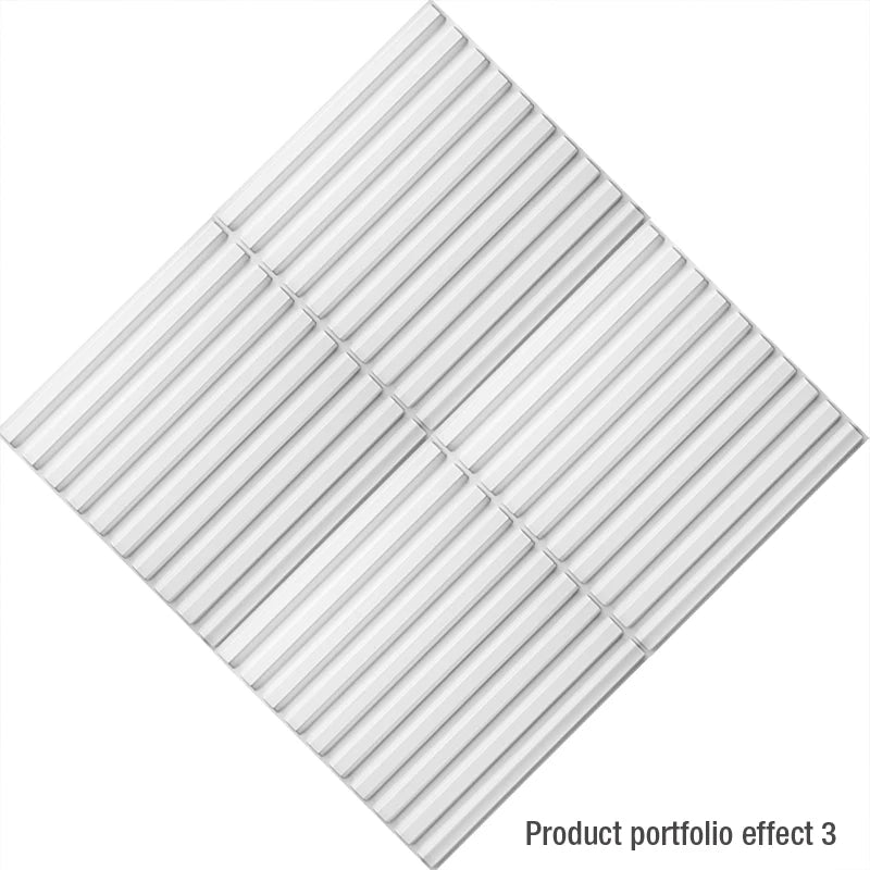 12pcs 30cm Europe Fashion simple lines Decor 3D Wall Panels Diamond Design 3d Wallpaper Mural Tile-Panel-Mold 3D wall sticker