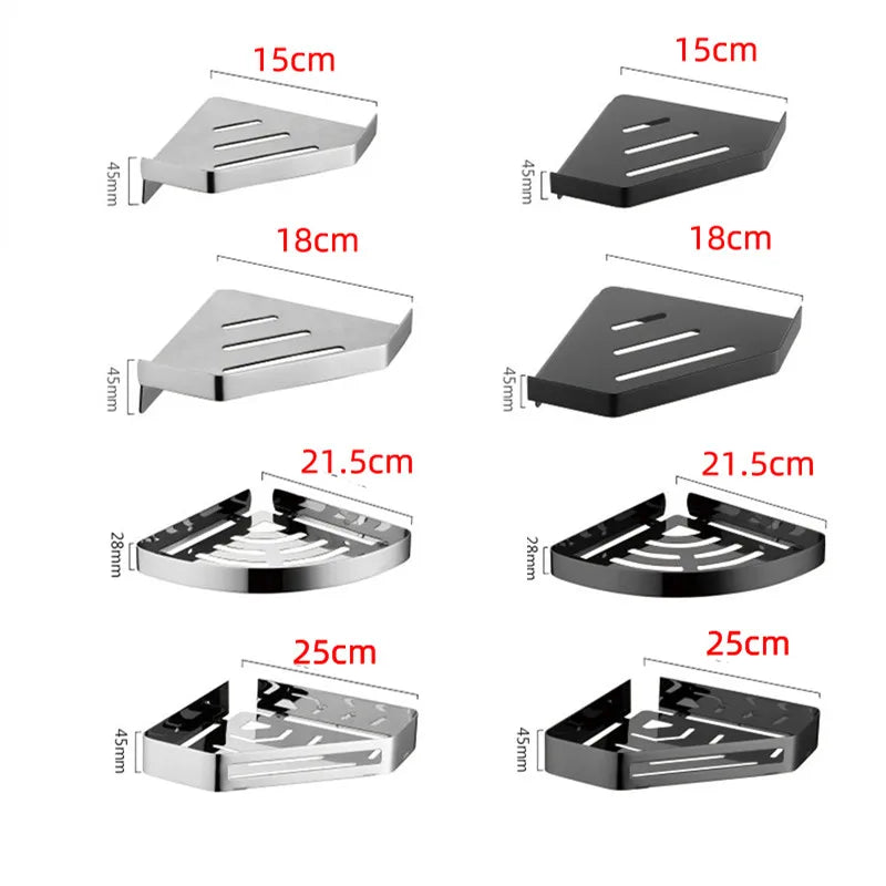 Bad Edelstahl Dusche Regal Wand-montiert Dreieck Korb Ecke Stehen Shampoo Dusche Gel Lagerung Halter Zubehör